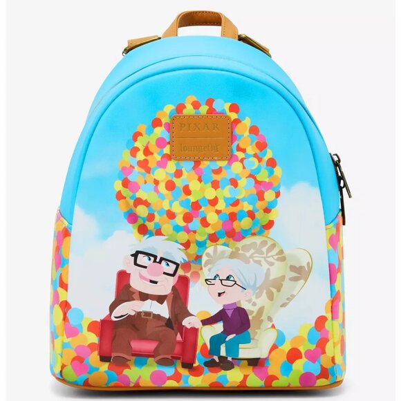 Loungefly Disney Pixar Up Carl & Ellie Balloons Mini Backpack - Picture 2 of 4